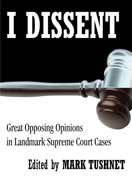 Title details for I Dissent by Mark Tushnet - Wait list